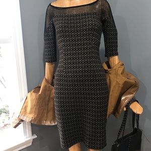 Vintage Julienne sexy stretch knit dress. XS.